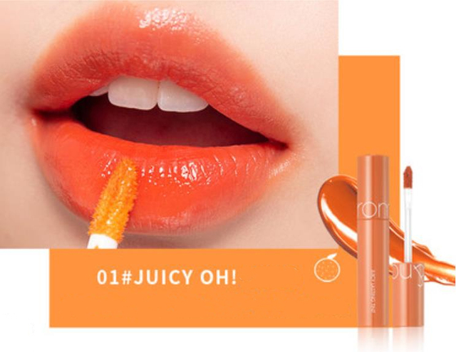 Romand Juicy Lasting Tint Lip Glaze Women Beauty Liquid Lipstick Lip Gloss Makeup Professional Cosmetics Silky Smooth