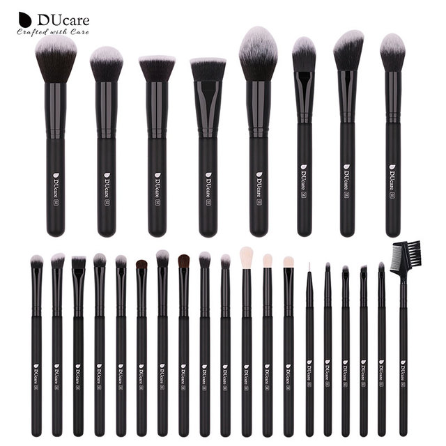 DUcare Makeup Brushes Set 8- 27pcs Powder Foundation Eyeshadow Synthetic Goat Hair Cosmetics Make Up Brush pinceaux de maquillage