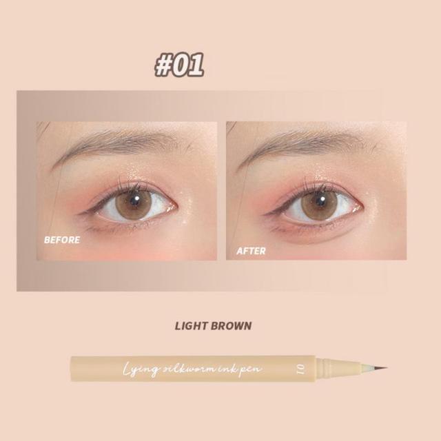 Ultra-thin Liquid Eyeliner Pen Quick-drying Waterproof Sweat-proof Long Lasting Non-Smudge Eye Makeup Thin Eyeliner TSLM1