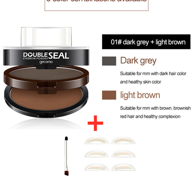 Eyebrow Seal Waterproof Long Lasting Professional Double or Single Layer Makeup Palette Enhancers Lazy Seal Eye Brow Shadow