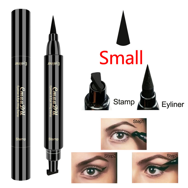 2 In1 Eyeliner Seal Eye Wing Seal Stars Liquid Eyeliner Pencil Stamp Triangle Seal Eye Liner Waterproof Quick Dry Cosmetics