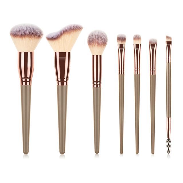 Loebig 5/7 Makeup Brushes Beauty Tool Set Cosmetic Powder Brushes Foundation Blush Contour Eye Shadow Eyebrow Lashes Make Up Brush