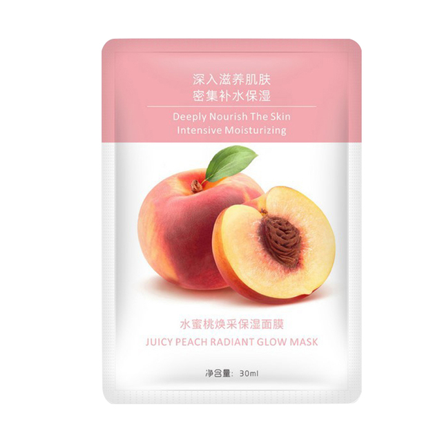 30ml Fruit Plant Face Mask Shrink Pores Brightening Moisturizing Anti-aging Sheet Masks Moisturizing Face Skin Care