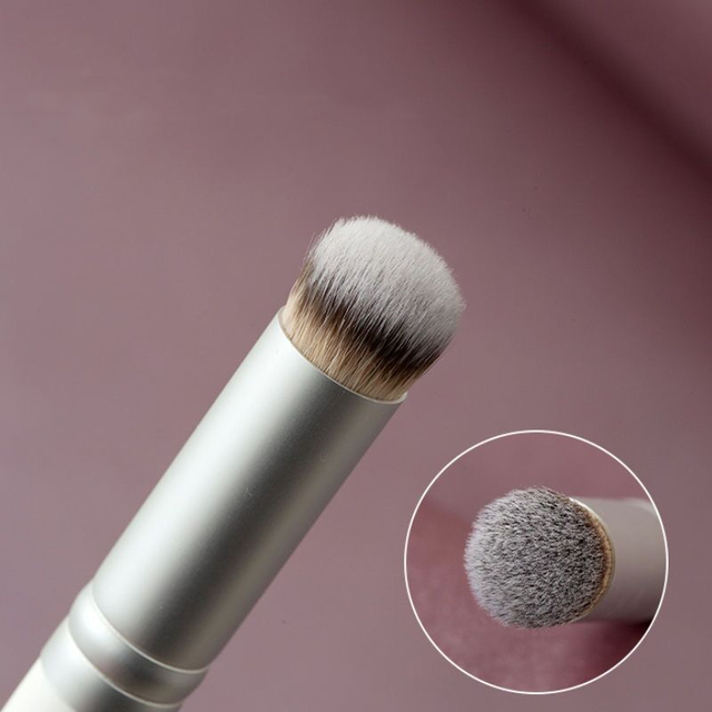 Loebig White Concealer Makeup Round Brushes Precision Concealing Acne Marks Dark Circles Tongue Type Tear Trench Brush Make Up Tools