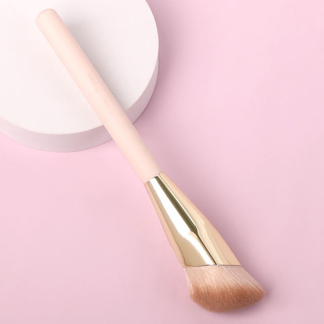 Wig 1/2 Piece Foundation Makeup Brush Slant Head Liquid Foundation Concealer Cosmetic Blending Brushes Face Contour Beauty Tool