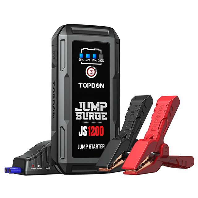 Topdon 2000A/1200A Jump Starter 12V Car Starting Device 16000Mah Power Tank Battery Starting Launcher for Car Booster JS2000/JS1200