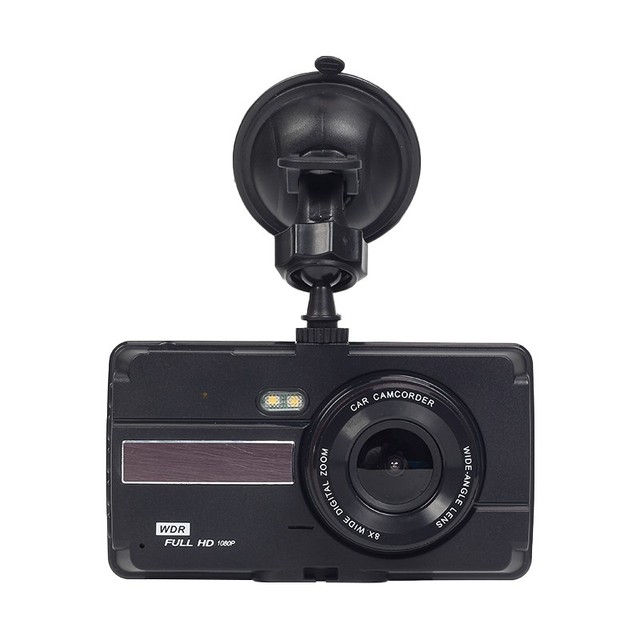 4 Inch Car Avto DVR Dash Cam HD 1080P Video Recorder With Dvr Rear View Camera 2 In 1 Recording Night Vision G-Sensor Dashcam