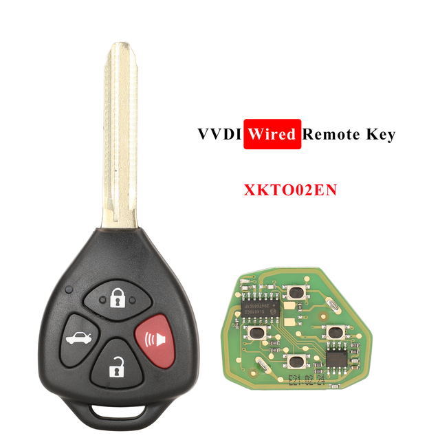 Jingyuqin السلكية العالمي مفتاح بعيد XKTO02EN XKTO03EN XKTO04EN XKTO05EN لتويوتا نمط شقة 2/3/4 BTN ل VVDI2 VVDI مفتاح أداة