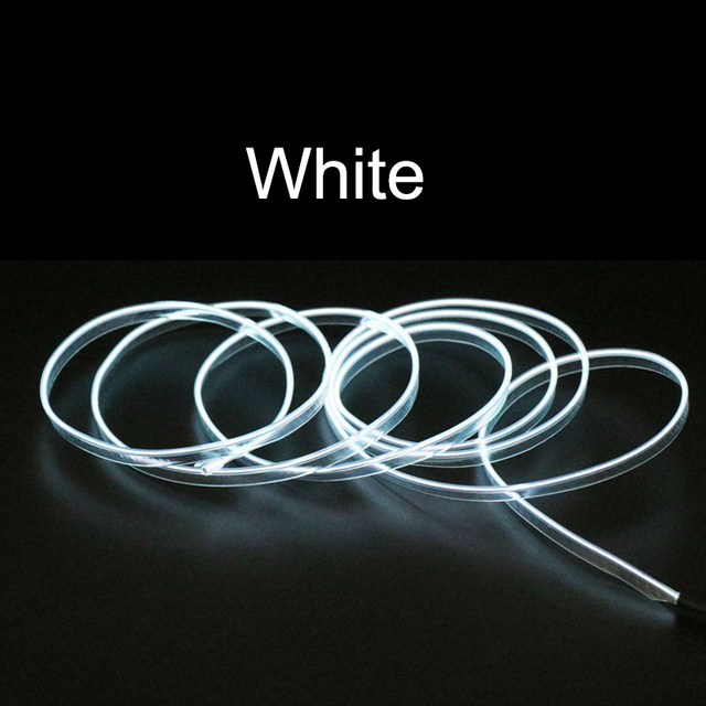 Car Interior EL Wire Ambient LED Flex RGB Strip Auto Flexible Atmosphere Nino Soft Tube USB Lamp Light Strip Rope Sticker Lamp