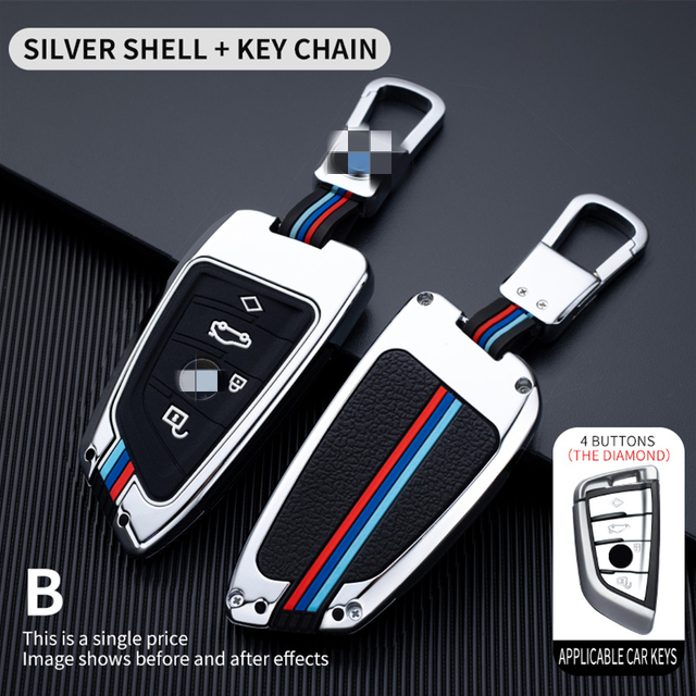 F30 Key Case Zinc Alloy Car Key Shell For BMW Key Covers BMW X1 X2 X3 X4 X5 X6 F10 E46 520 525 320i 218i F15 F16 F48 F39 G11 G30