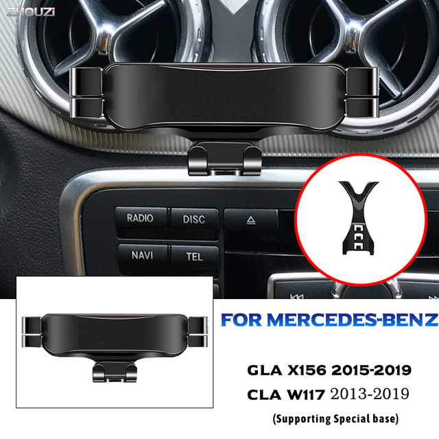 Car Mobile Phone Holder Air Vent Outlet Clip Holder Gravity GPS Bracket For Mercedes Benz GLA CLA X156 W117 C117