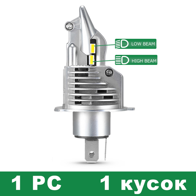 /HL LED H4 سيارة مصباح أضاءه أمامي 6500K 16000LM مصباح ليد شعاع عالية + شعاع منخفض H4 LED لمبة استبدال مصباح للدراجات النارية 12 فولت