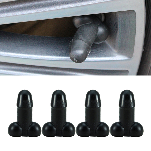 AUTCOAT Prank Valve Stem Caps, Universal Car Tire Valve Caps, Tire Cover Flare Stem Cap, Fits Cars, Trucks, Motorcycles