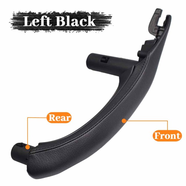 Interior Door Armrest Pull Handle Black Leather Exterior Cover Full Set For BMW X3 X4 F25 F26 2010 2011 2012 2013 2014 2015 2016