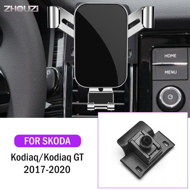 Car Mobile Phone Holder For Skoda Karoq Kamiq Octavia Superb Spaceback Rapid Mounts GPS Navigation Holder Bracket Car Accessories