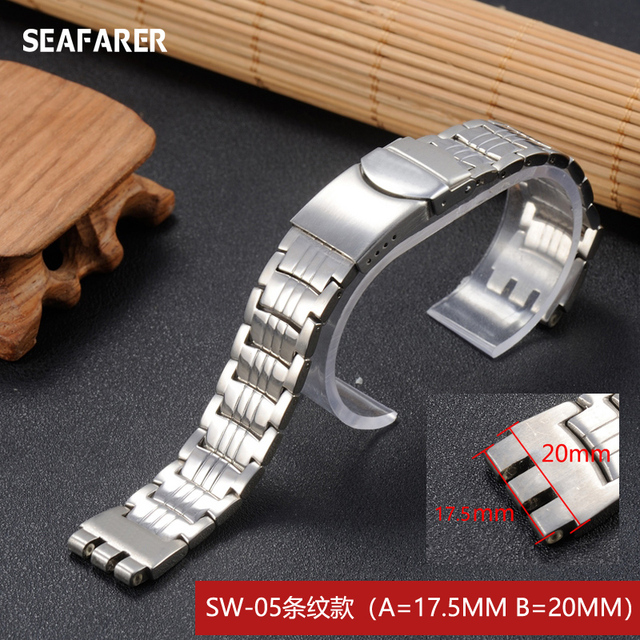 Men's/Women's watch band, stainless steel, water resistant, stainless steel, for YCS, ace, YGS, IRONY