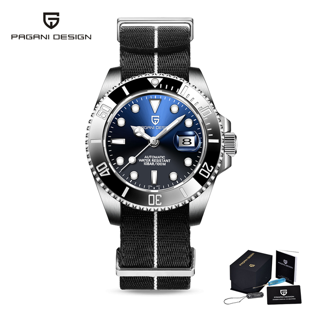 2022 PAGANI Design 40mm Luxury Men's Watch Stainless Steel Automatic Mechanical Watch Men Top Brand Waterproof Date Watch