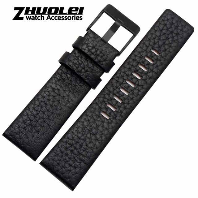 Diesel Watch Cowhide Leather Strap , Fit Strap DZ7312 | DZ4323 | DZ7257 with stainless steel pin clip 24 26 27 28 30mm