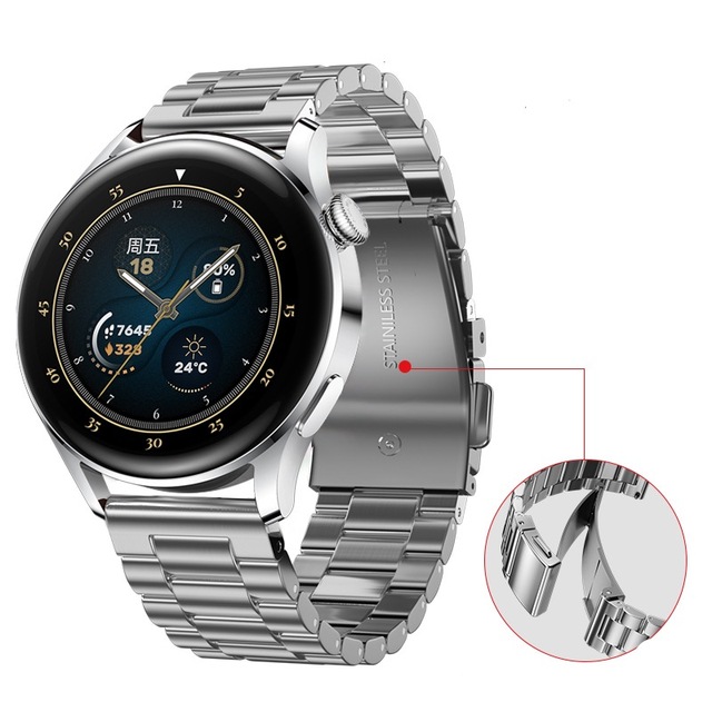 22mm/20mm Titanium Alloy Strap For Samsung Galaxy Watch 3 Gear S3 Huawei Watch GT2 Stainless Steel Bracelet Band For Amazfit GTR