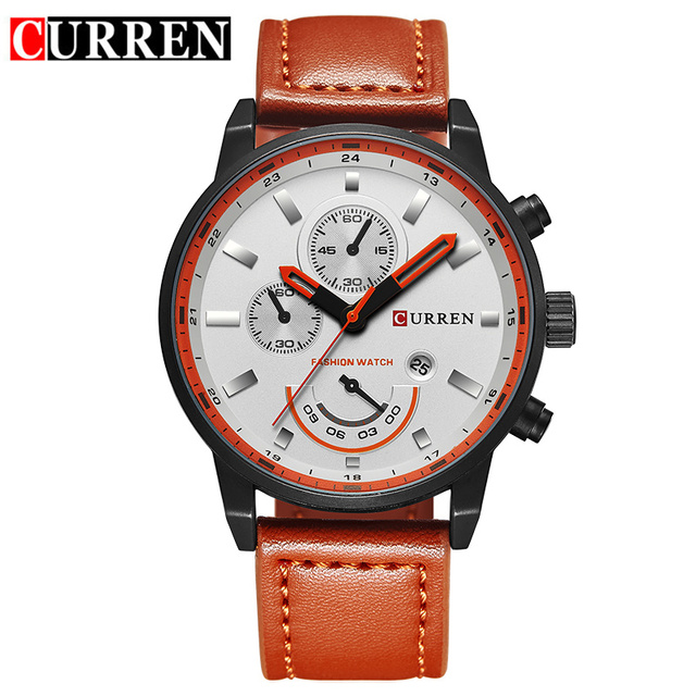 CURREN - Watches for men, sports chronograph, quartz, casual, military, male, 8217