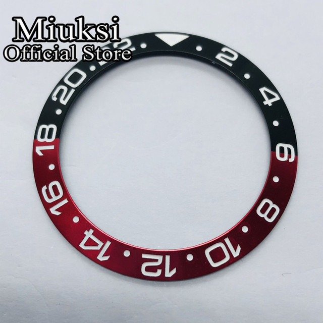 Miuksi 40mm high quality ceramic bezel watch parts fit 43mm watch case for watch sea