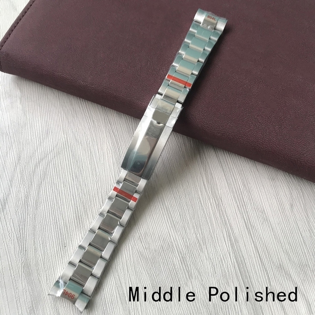 20mm High Quality 904L Stainless Steel Watchband Silver Bracelet With Glidelock Clasp Buckle Only For RX Submariner GMT Watch