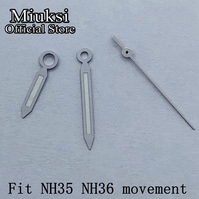 Miuksi Silver Blue Gold Watch Luminous Green Watch Fit NH35 NH36 ETA 2824 2836 miota 8205 8215 821A DG2813 3804 movement