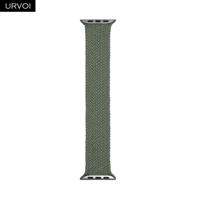 URVOI Braided Solo Loop for Apple Watch Sport Band Series 7 6 SE 5 4 3 21 Stretchable Strap for iWatch Woven Threads gen.5