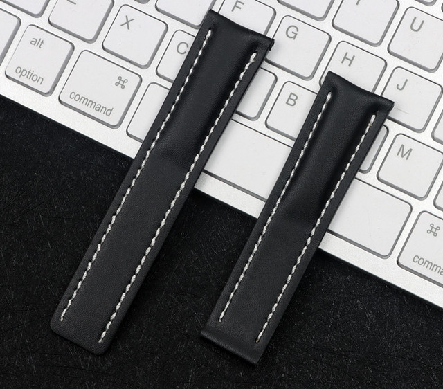 Genuine Real Leather Watch Band Watchband For Breitling Strap For Bentley World Avenger Bentley Strap 20mm 22mm 24mm Logo