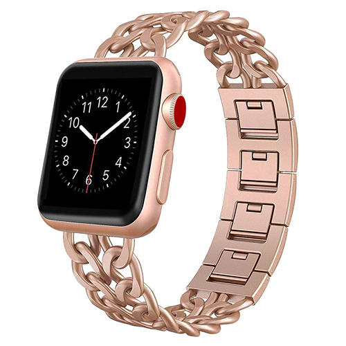 Stainless Steel Strap for Apple Watch 7 SE 6 5 4 Band 40mm 41 45 44mm Band Metal Connect Bracelet Strap for iwatch Series 3 38 42mm