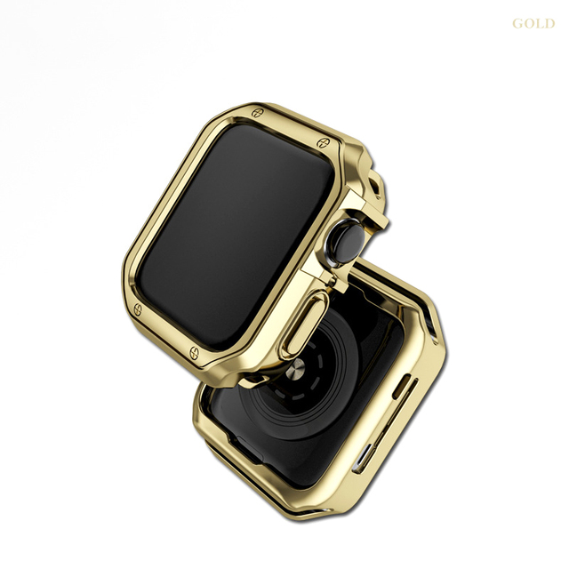 Top watch case for Apple Watch SE 38mm 42mm shell plating hard PC protective case for Apple Watch Series 7 6 5 4 iWatch 40mm 44mm