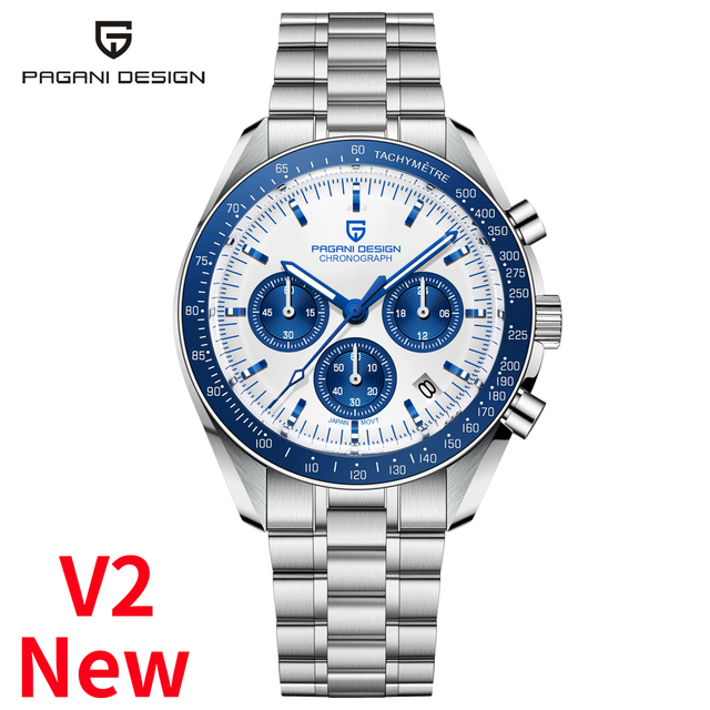 PAGANI DESIGN 2022 Men's Watches New Luxury Quartz Watch Men Speed ​​Automatic Date Chronograph Sapphire Mirror Wristwatch