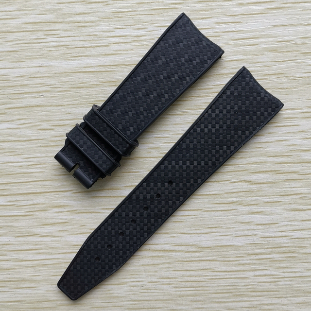 22mm Black Blue Rubber Silicone Watchband Watch Strap For IWC Pilot Portuguese IW323101 Bracelet Strap With Pin Buckle Tool Free