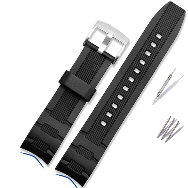 For Casio 5468 BLD EFR-303/304 EFR-516PB EFR-516 Silicone Rubber Band Resin Watch Strap 22mm Waterproof Watchband Strap