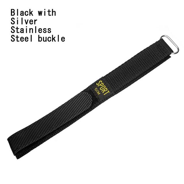 YQI Nylon watch strap 26mm 24mm 22mm 20mm 18mm watch band sports watchband waterproof hook and loop fasteners long for men