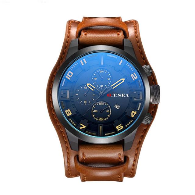 20pcs/set Mens Watches Fashion Leather Strap Male Sports Military Casual Watch Quartz Wrist Watch Relogio Masculino Drop Shipping