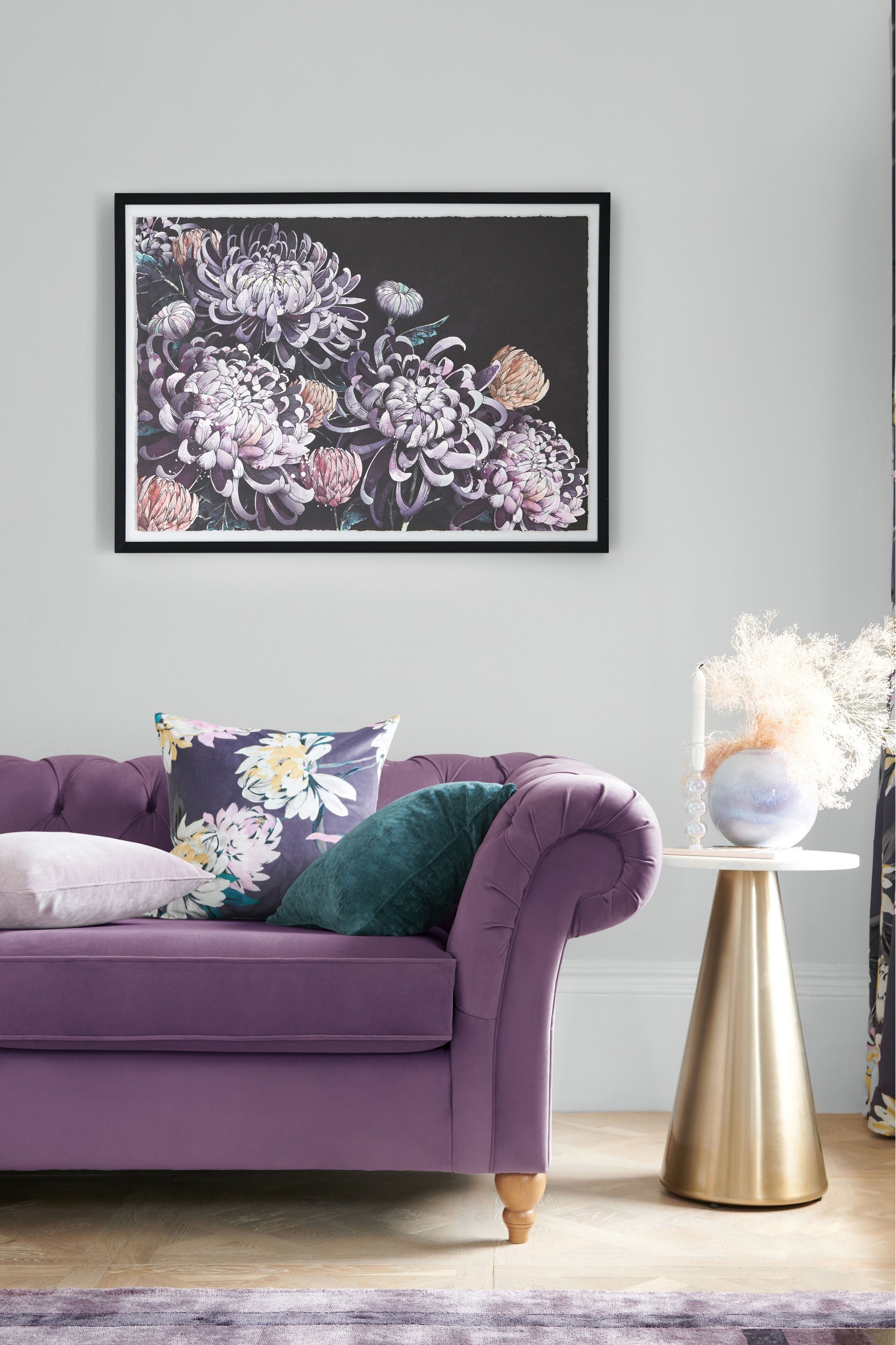 Lilac Floral Canvas