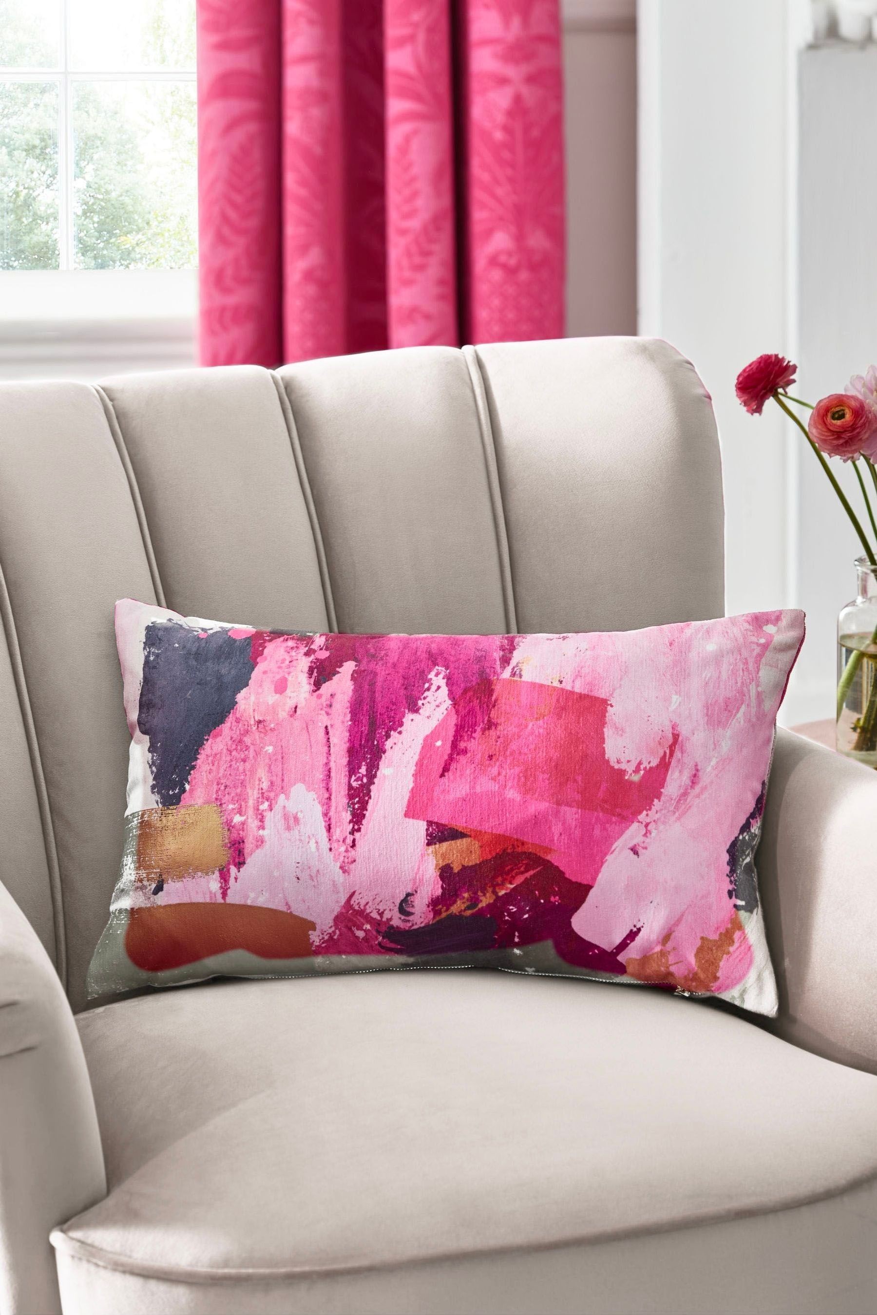 Bright Abstract Cushion