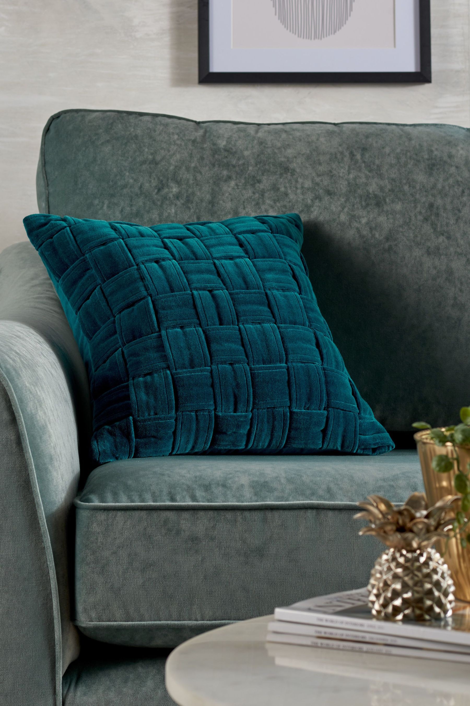 Chunky Velvet Weave Cushion