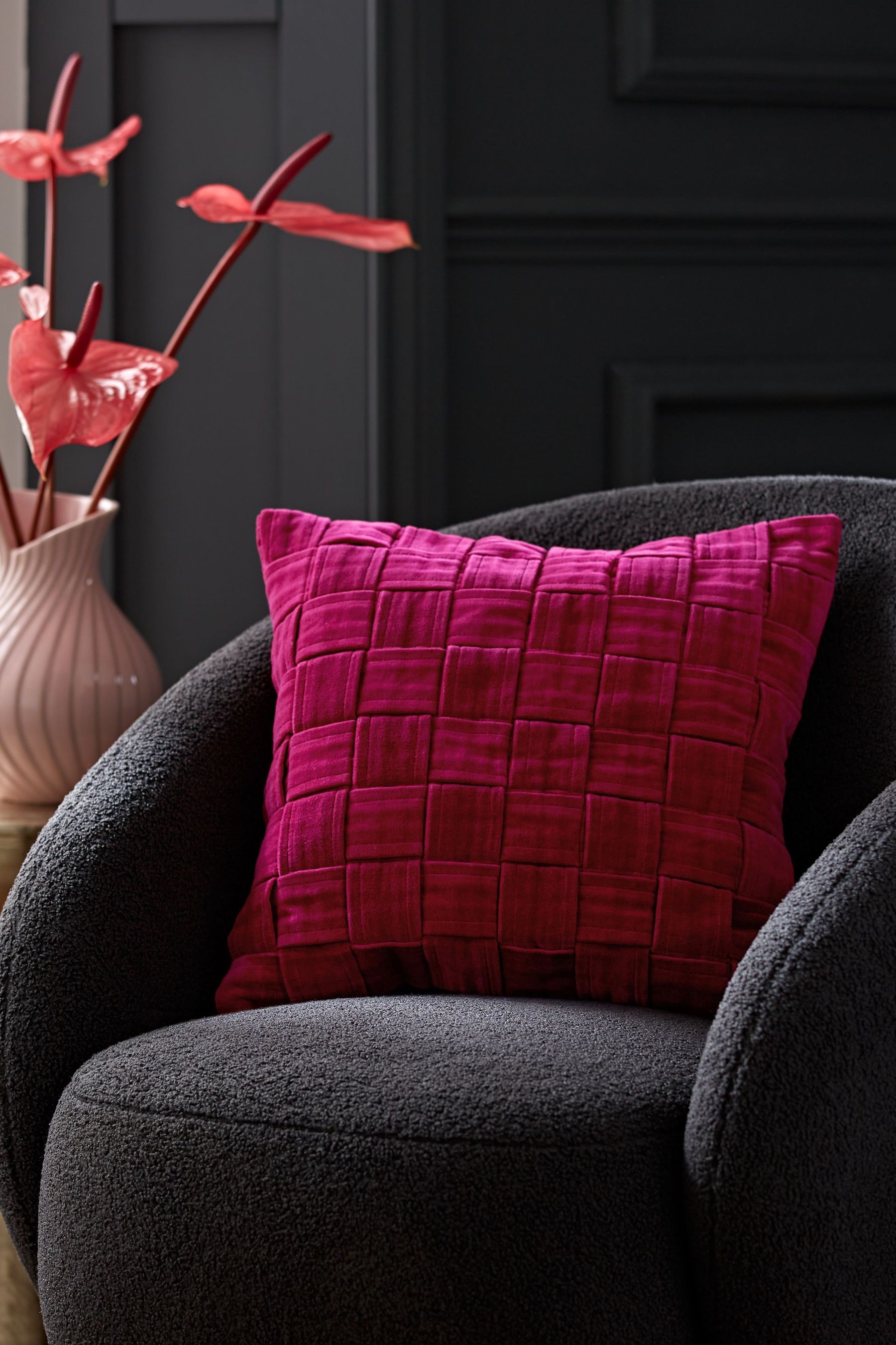 Chunky Velvet Weave Cushion