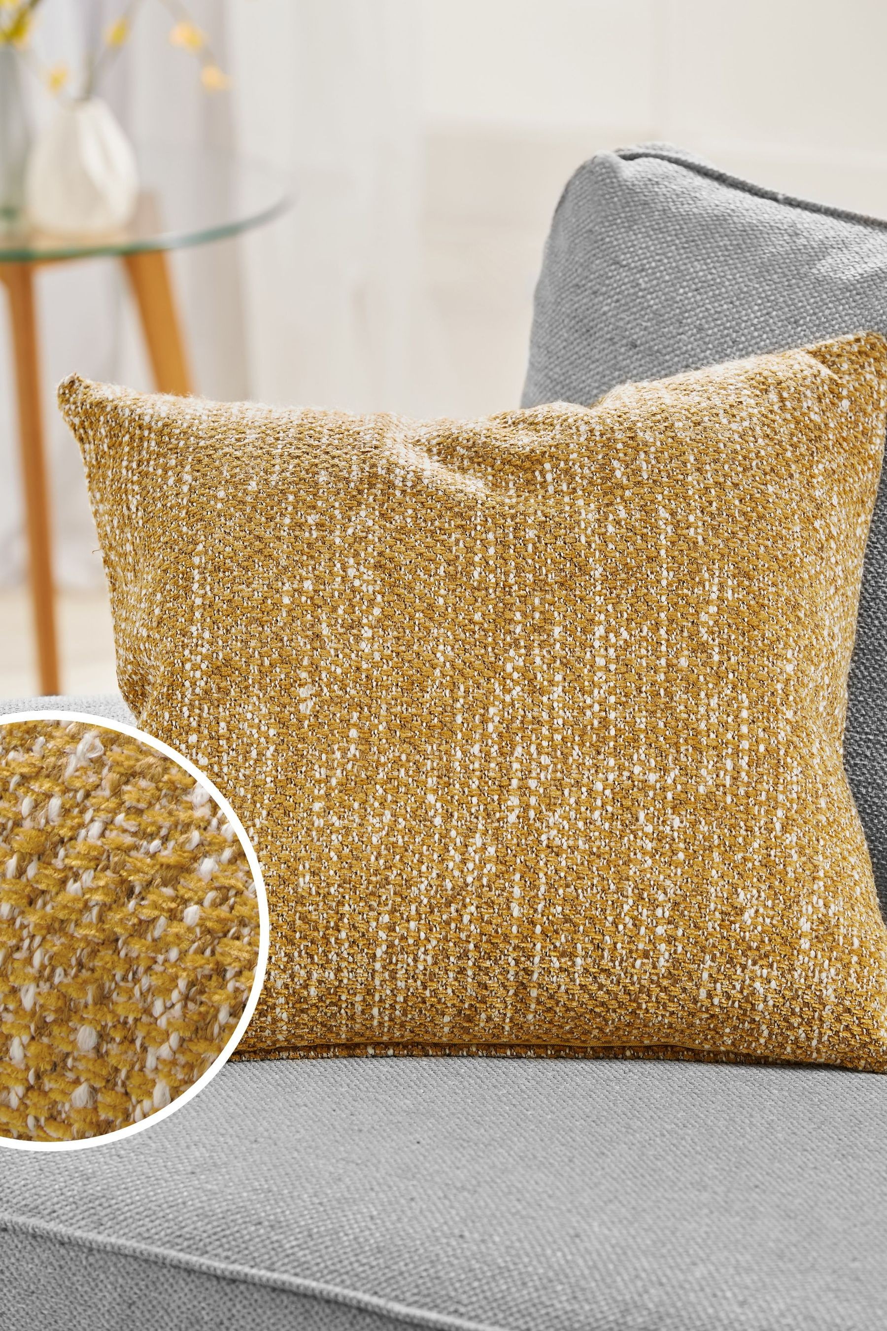 Ashton Chunky Chenille Texture Cushion Square