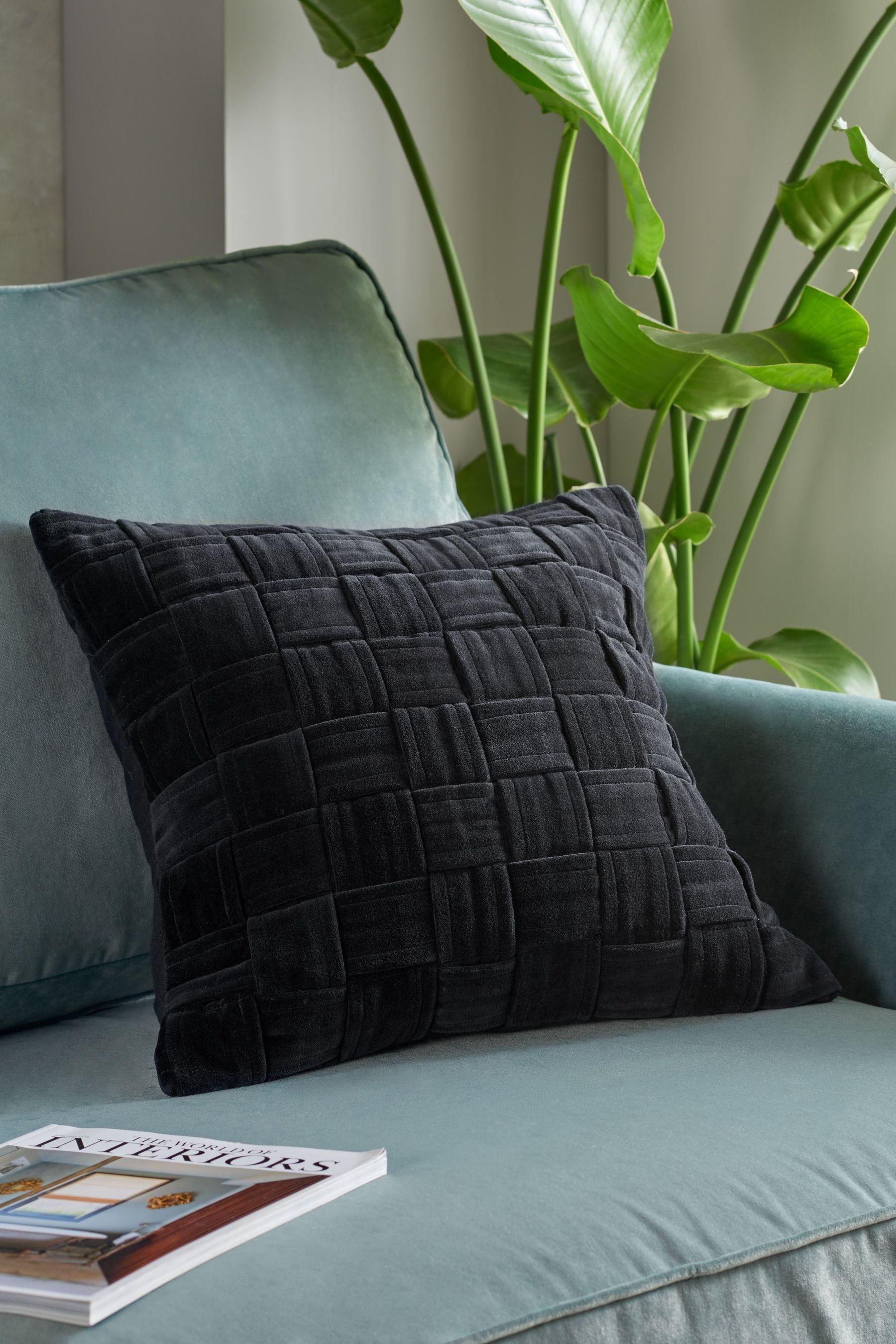 Chunky Velvet Weave Cushion