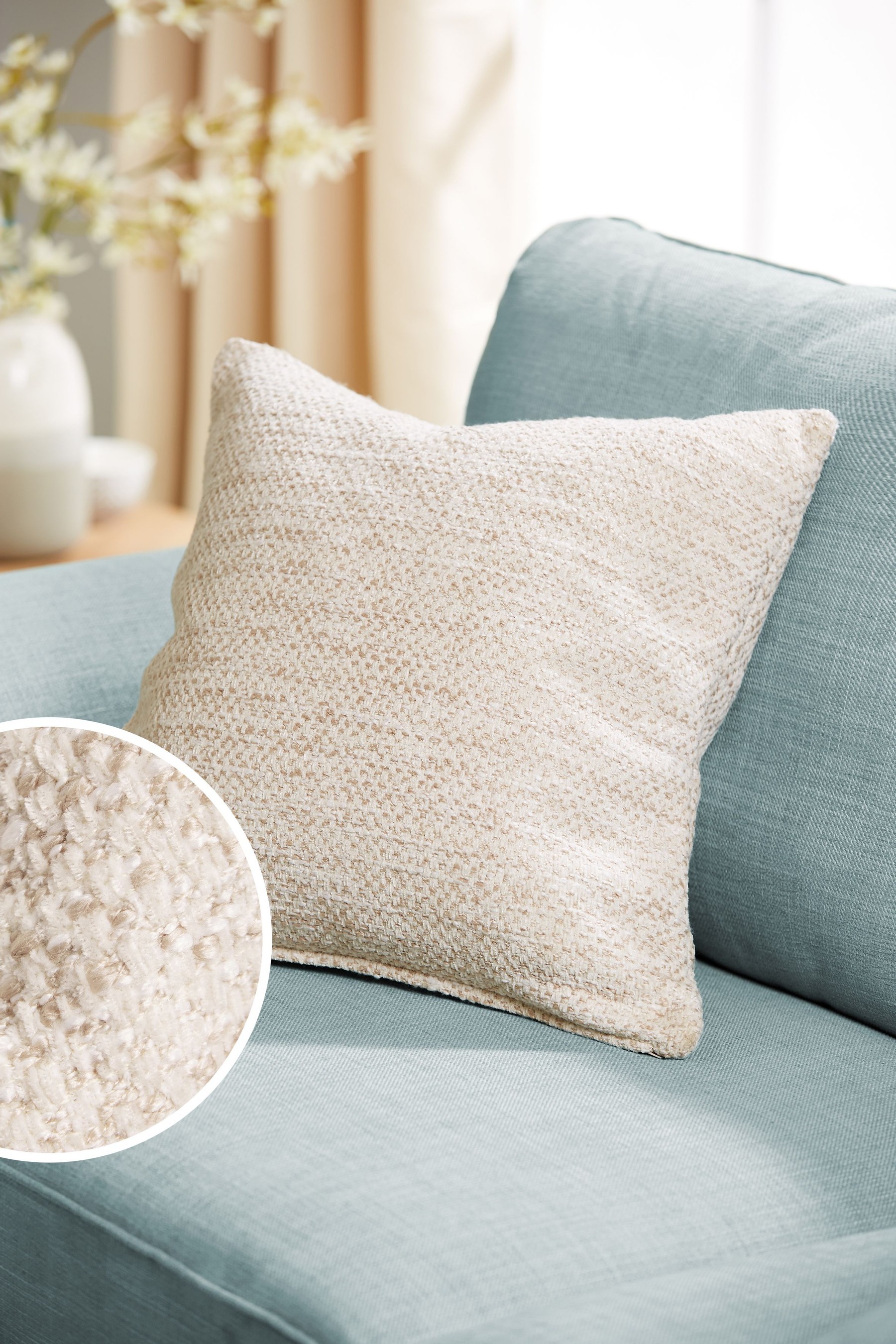 Ashton Chunky Chenille Texture Cushion Square