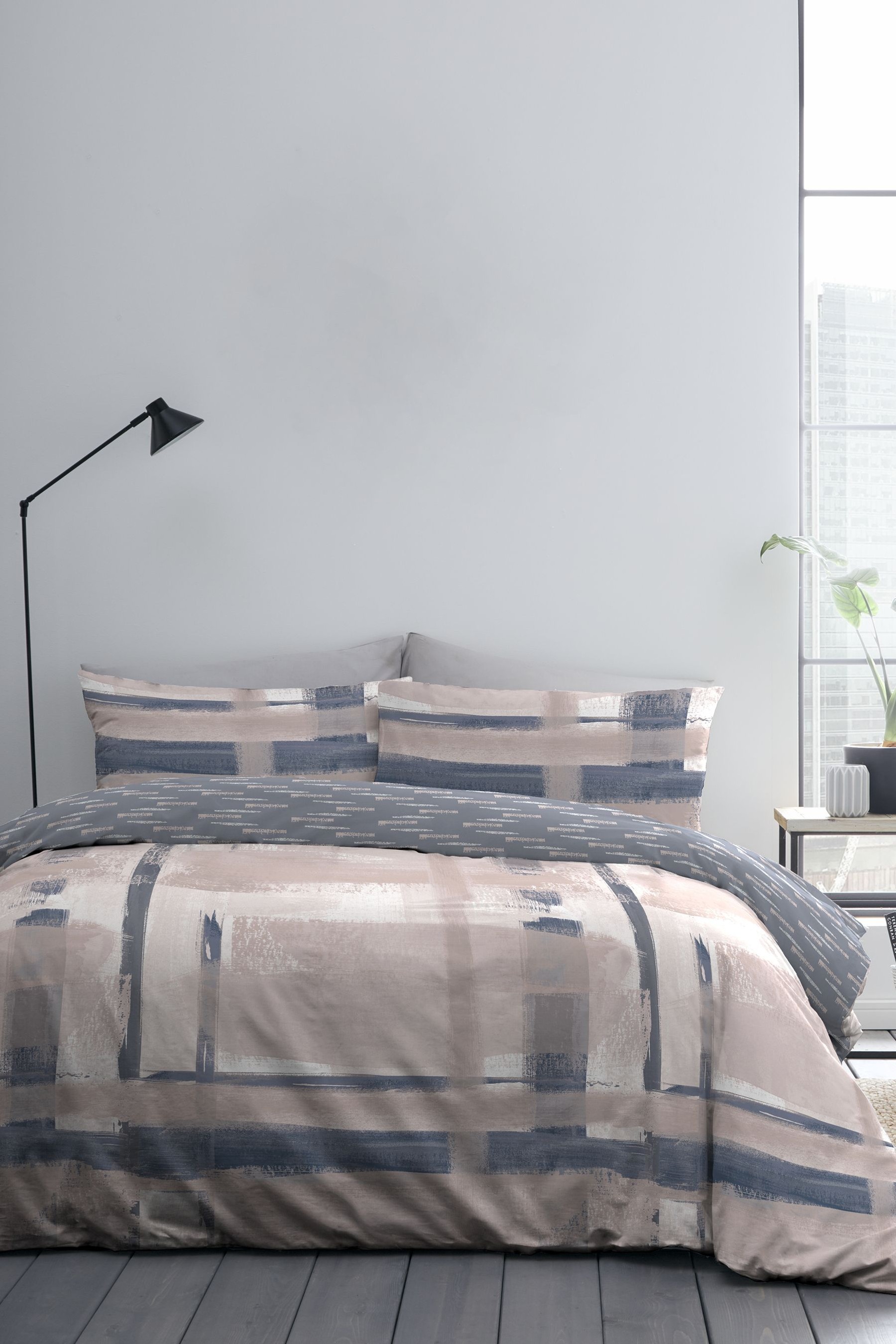 Know Stamford Reversible Check Duvet Cover And Pillowcase Set