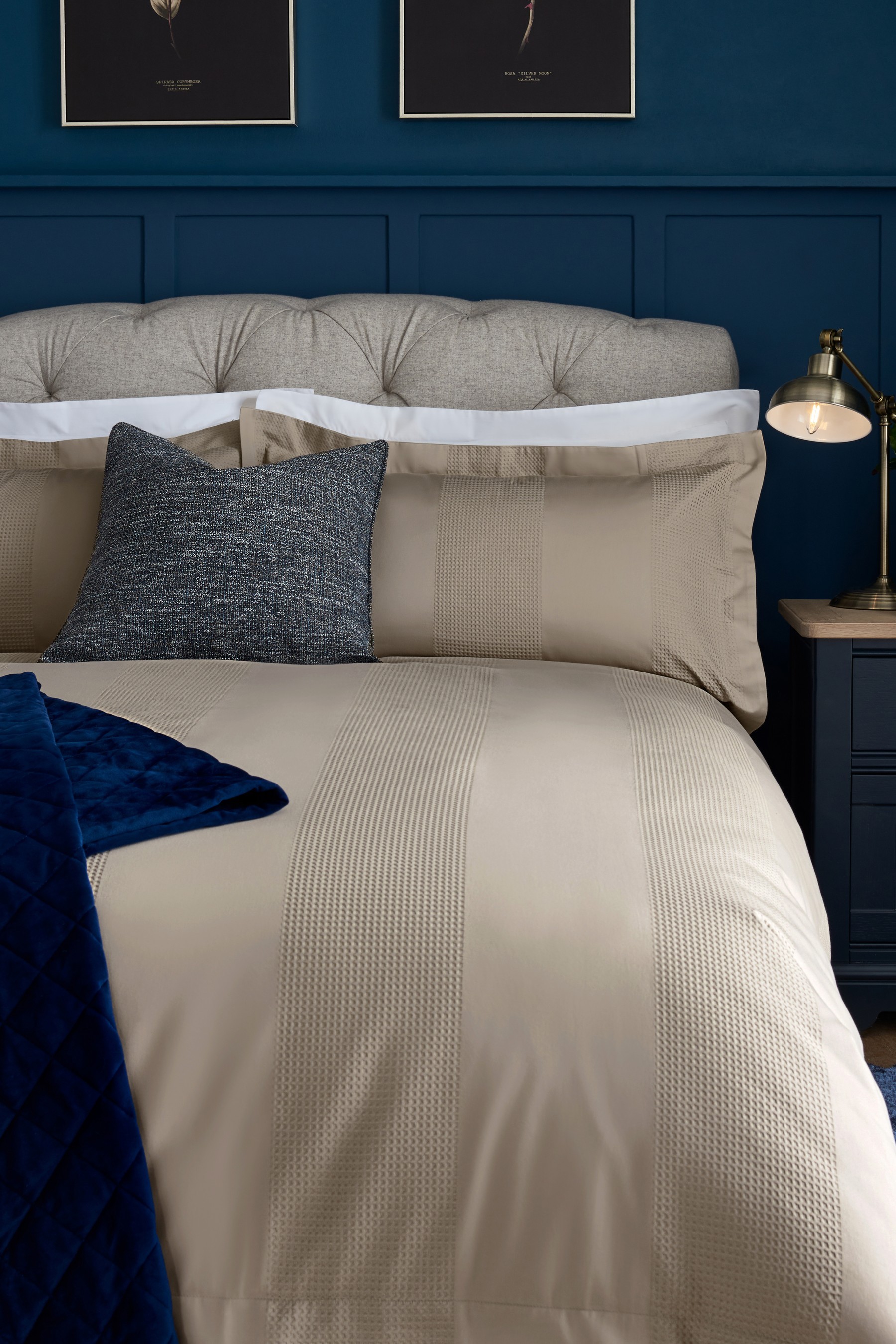 Waffle 300 Thread Count Collection Luxe 100٪ قطن غطاء لحاف وغطاء وسادة</br>