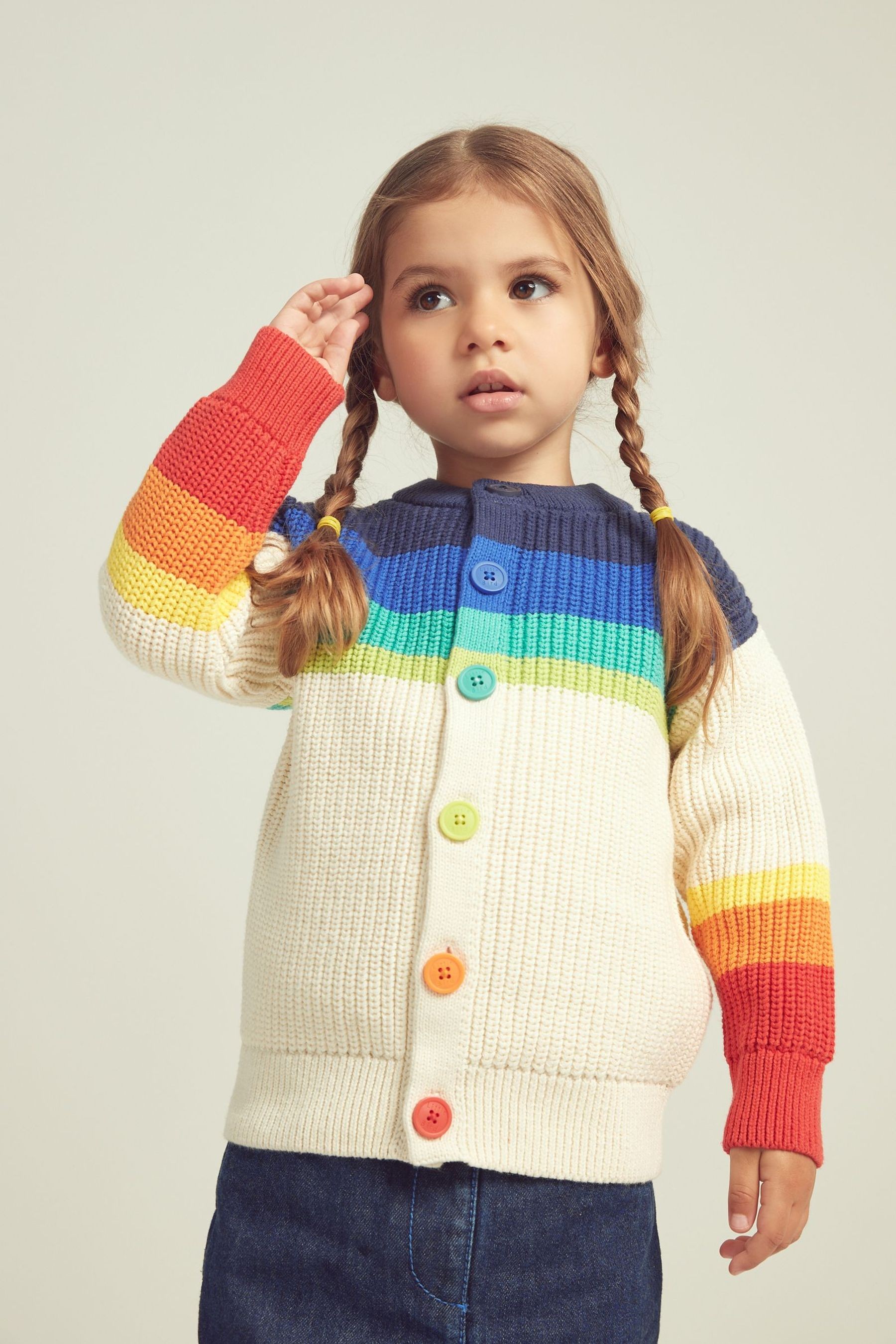 Little Bird Rainbow Knitted Cardigan