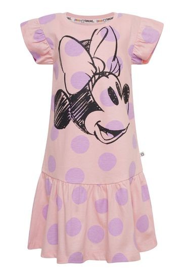 Brand Threads Disney Minnie Mouse Girls BCI Cotton Dress Ages 1-5