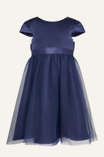 Monsoon Younger Girls Blue Tulle Bridesmaid Dress