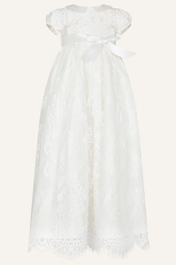 Monsoon Natural Baby Provenza Silk Christening Gown