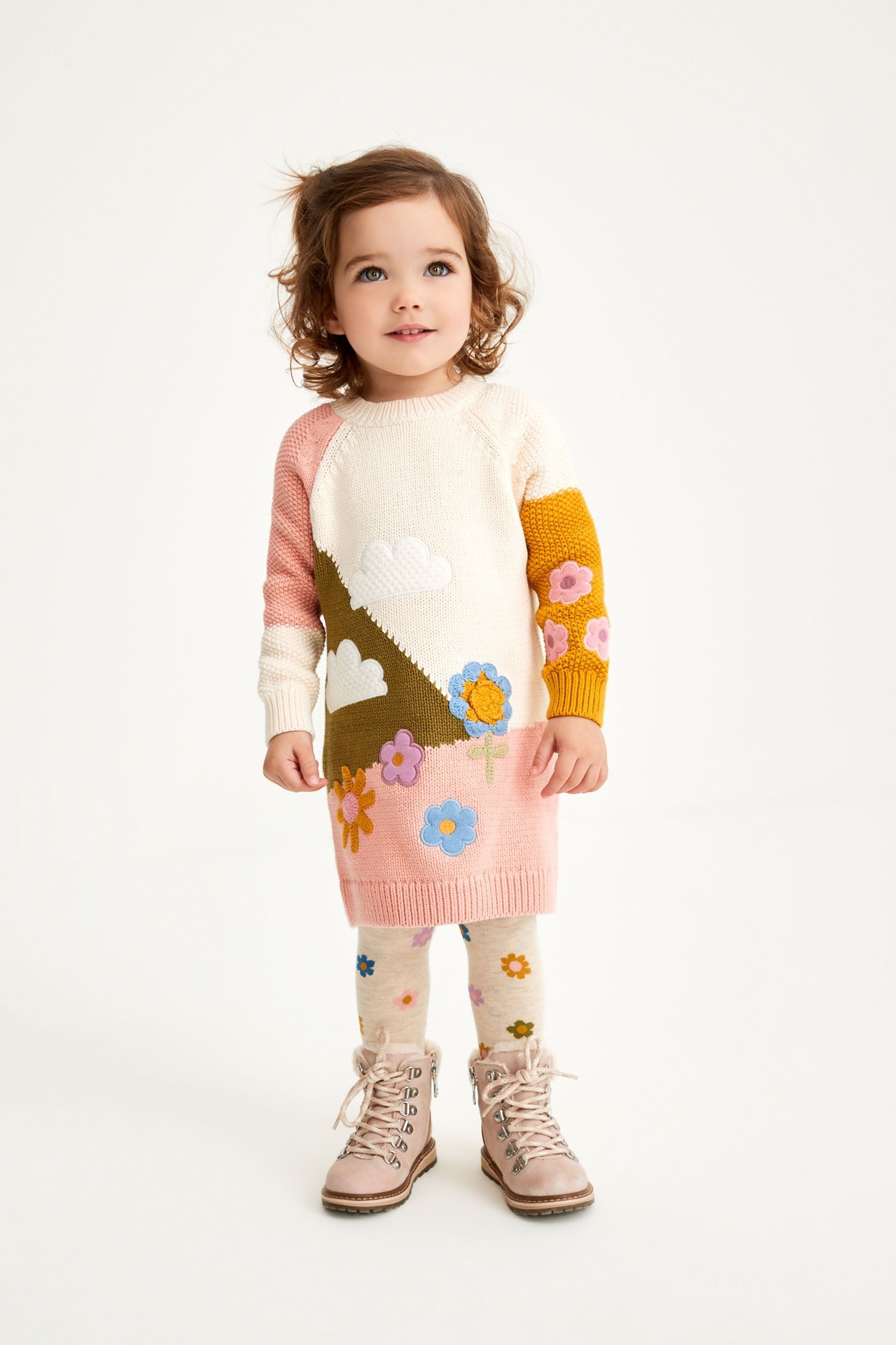 Jumper Dress & Tights Set (3mths-7yrs)